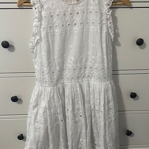 Kate Spade summer dress white eyelet size 10